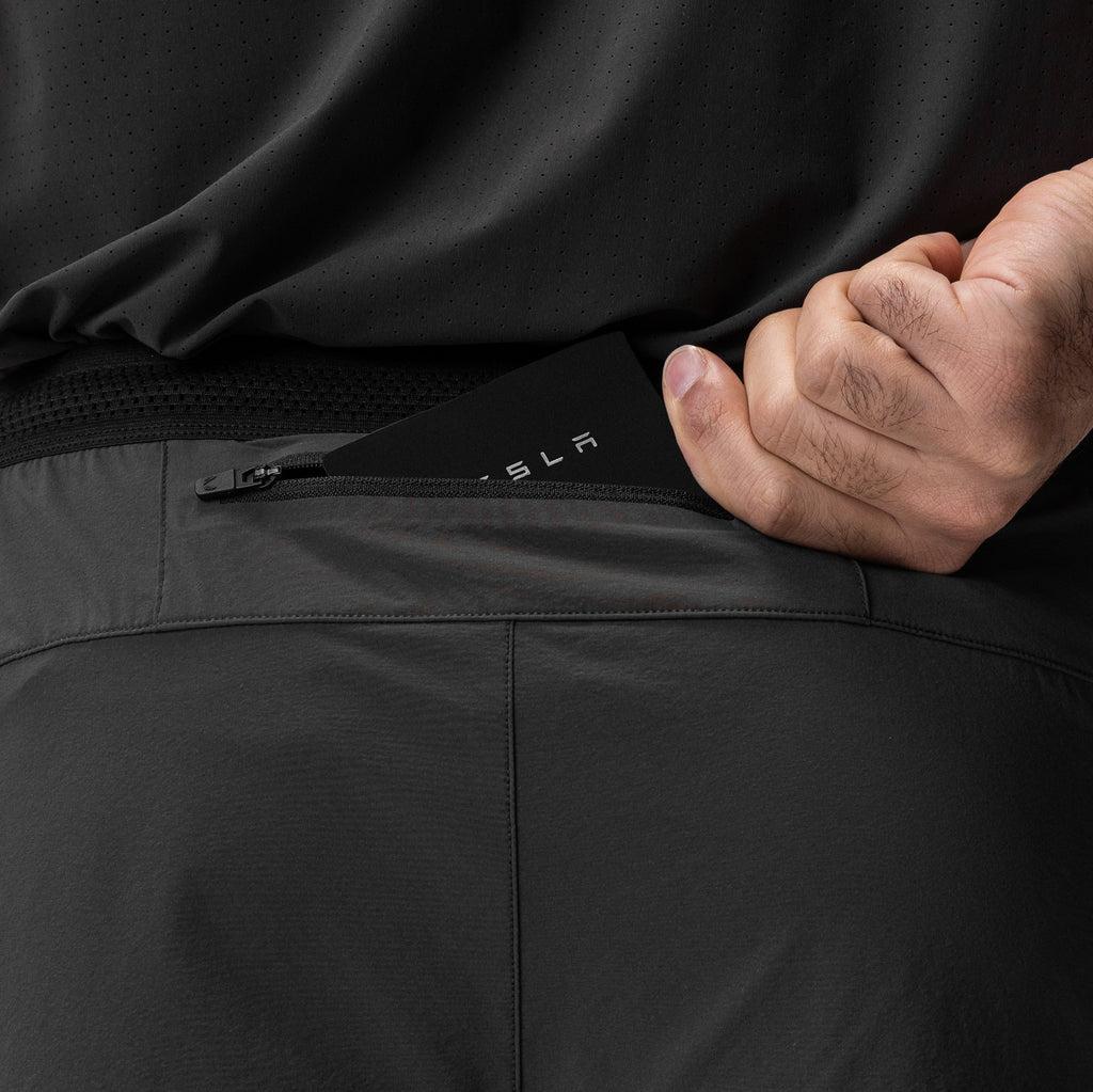 0953. Aerotex™ Hybrid Liner Short - Space Grey/Black Male Product Image