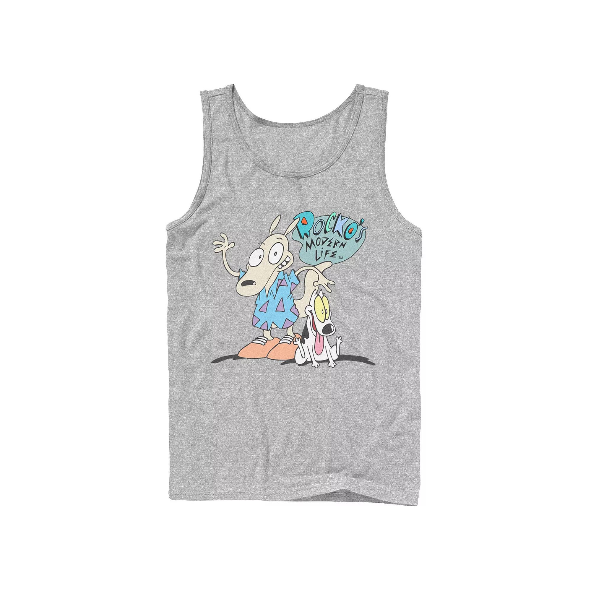 Men's Jurassic World Grey Jungle Classic Logo Tank Top,  Product Image