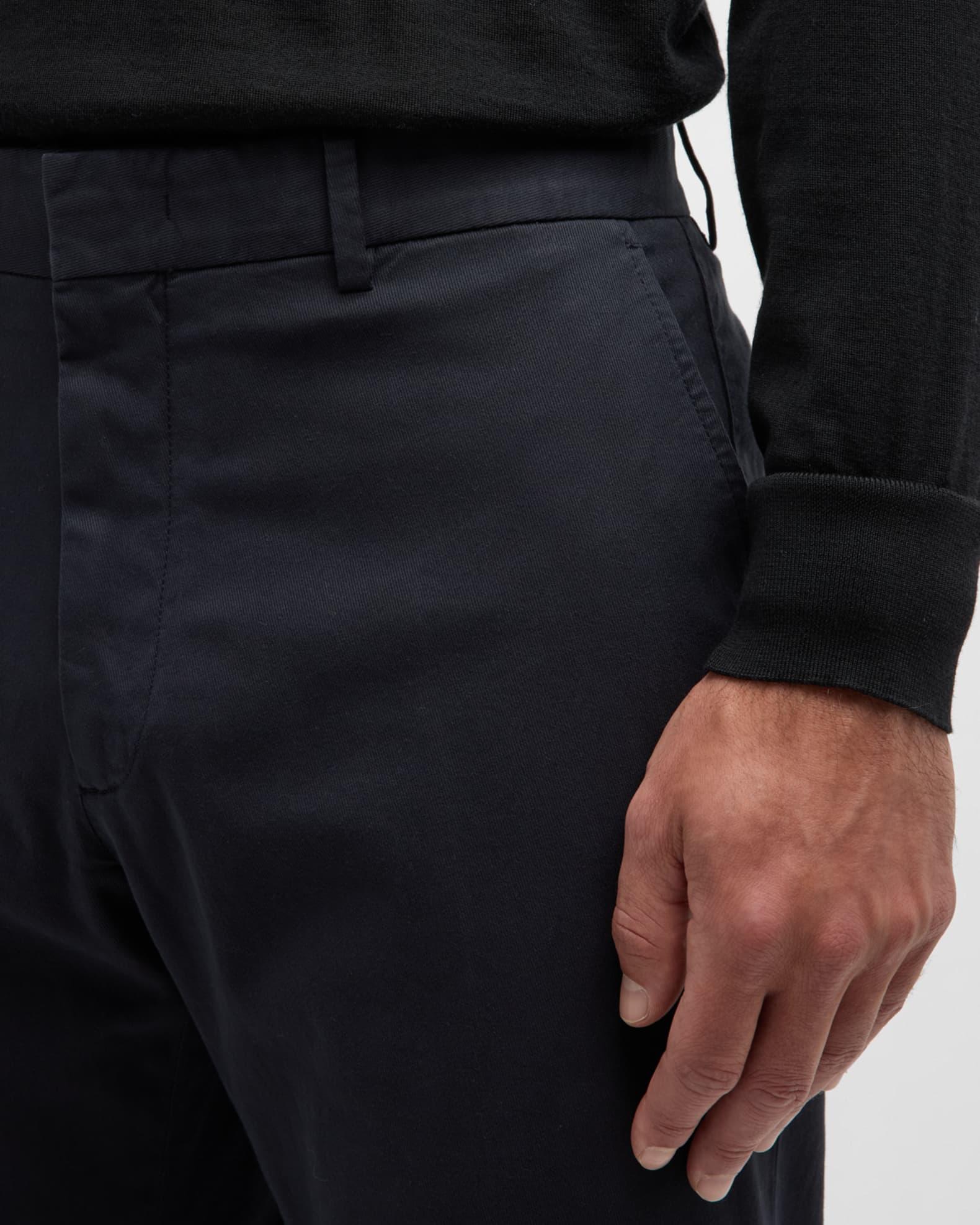 Men's Premium Cotton Flat-Front Trousers Product Image