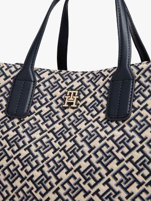 Jacquard Monogram Logo Crossbody Satchel Product Image
