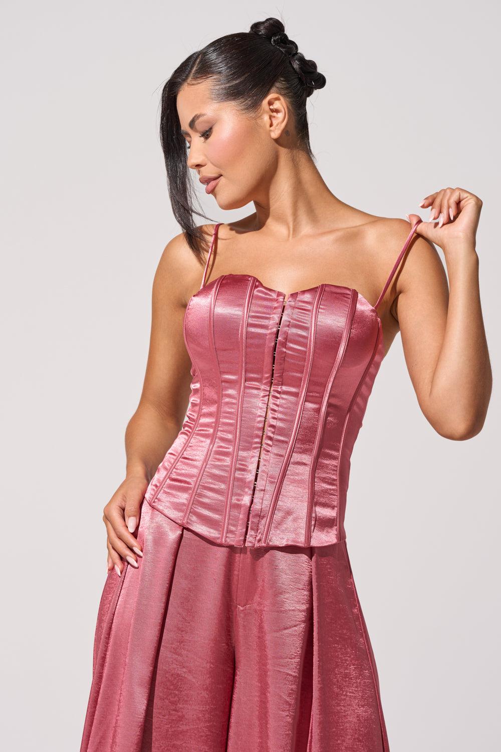 IN FULL BLOOM CORSET IN MAUVE Product Image