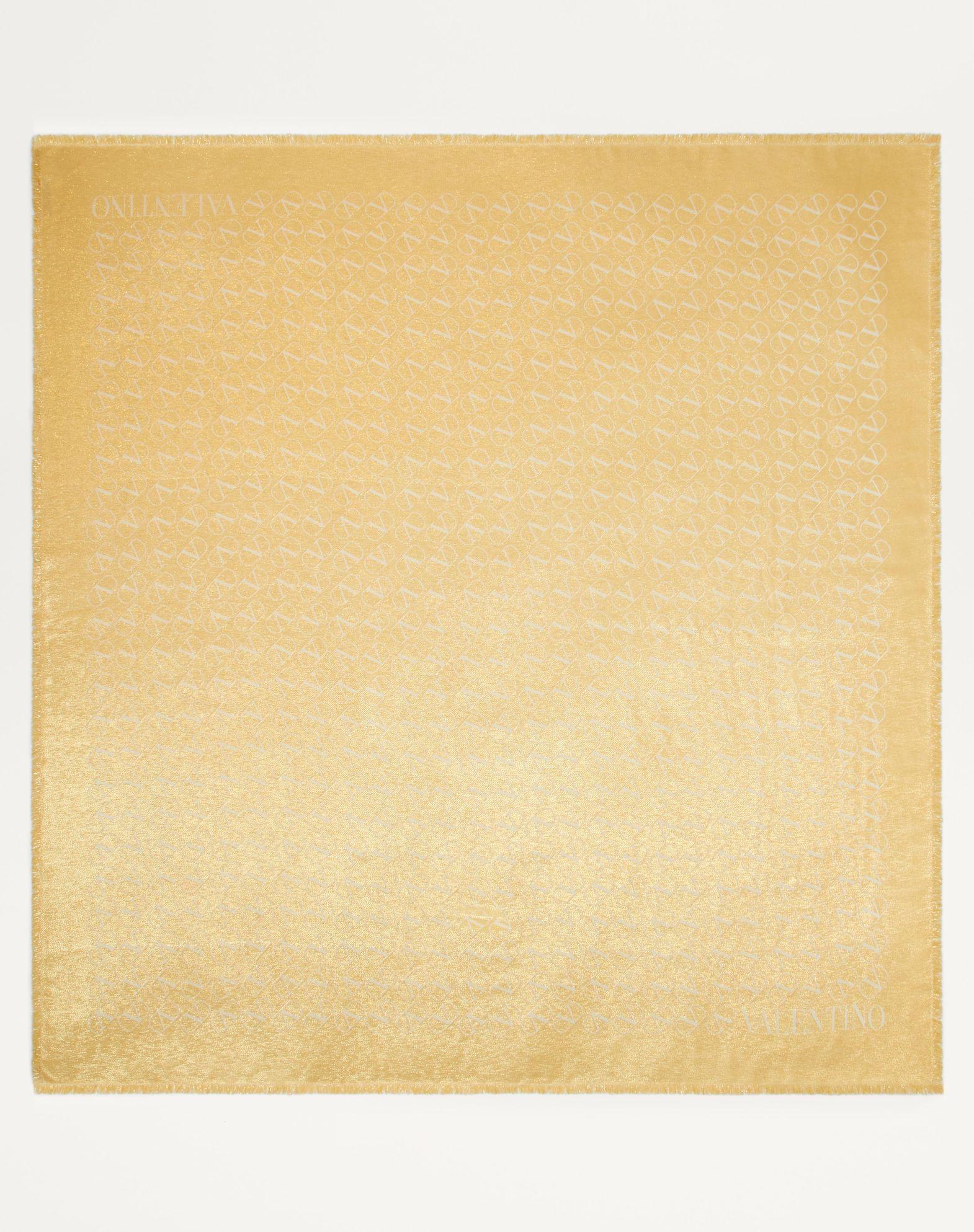 Vlogo Signature Jacquard Shawl In Silk, Cashmere And Lurex 140X140 Product Image