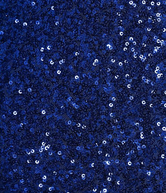 Honey and Rosie Spaghetti Strap Empire Seam Allover Sequin Dress Product Image