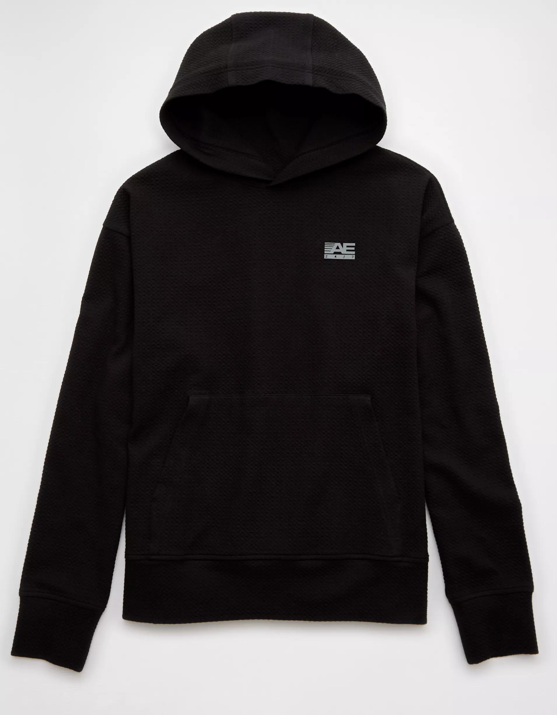 AE 24/7 Textured Fleece Hoodie Product Image