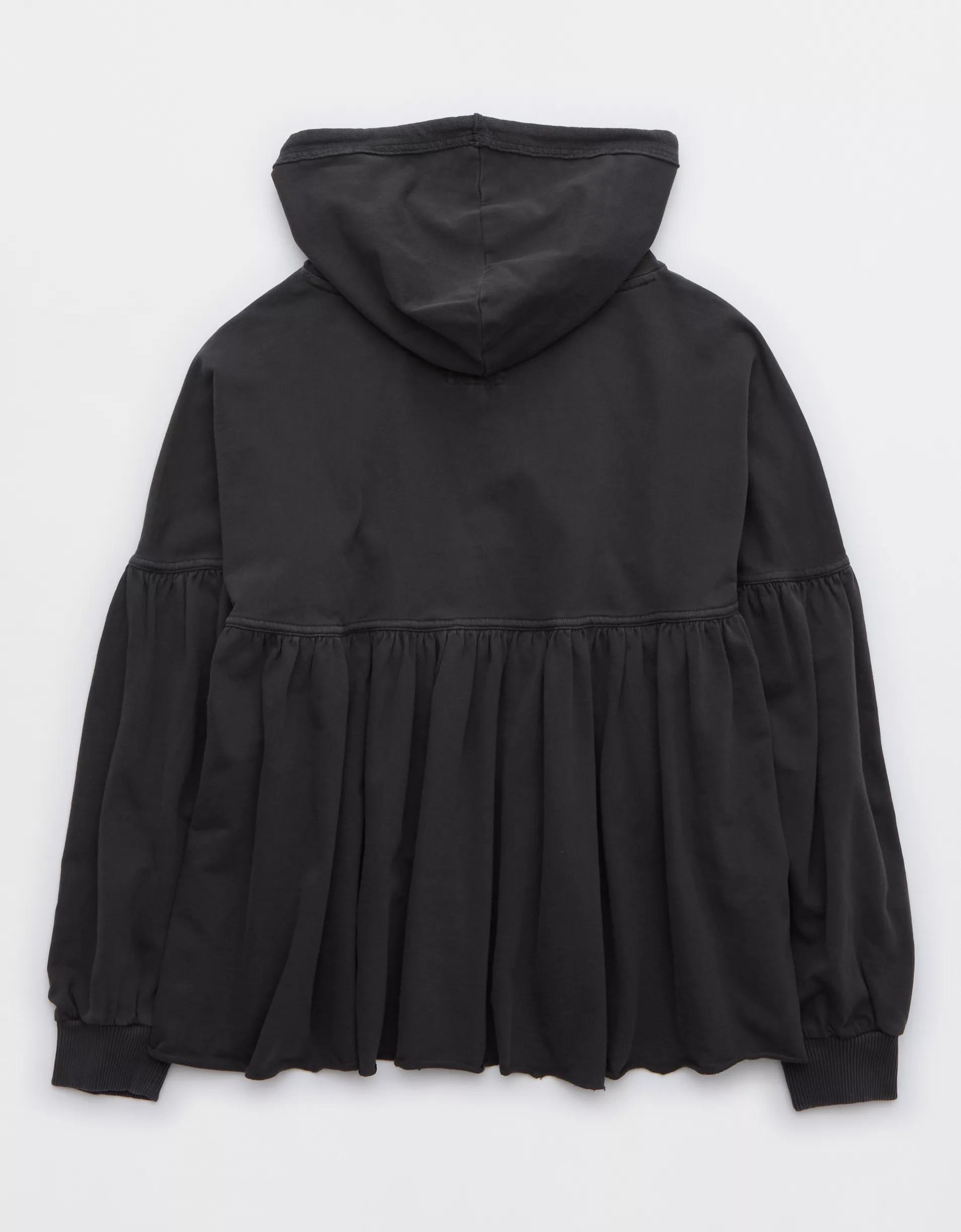 Aerie Peplum Hoodie Product Image