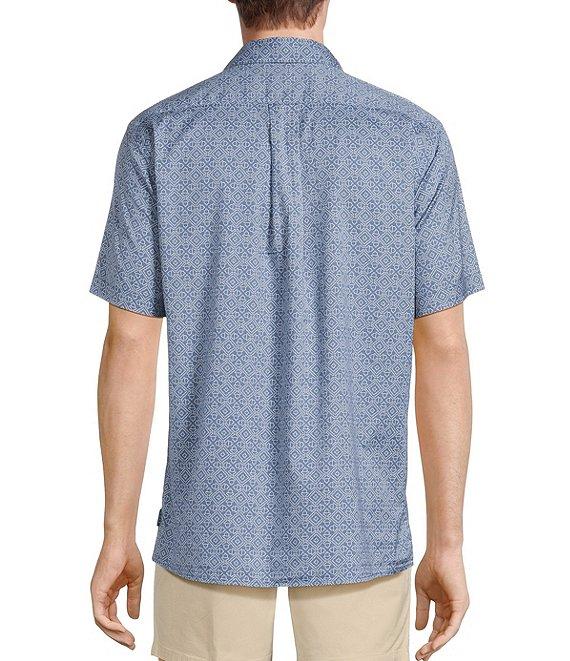 Rowm Short Sleeve Large Zigzag Print Shirt Product Image