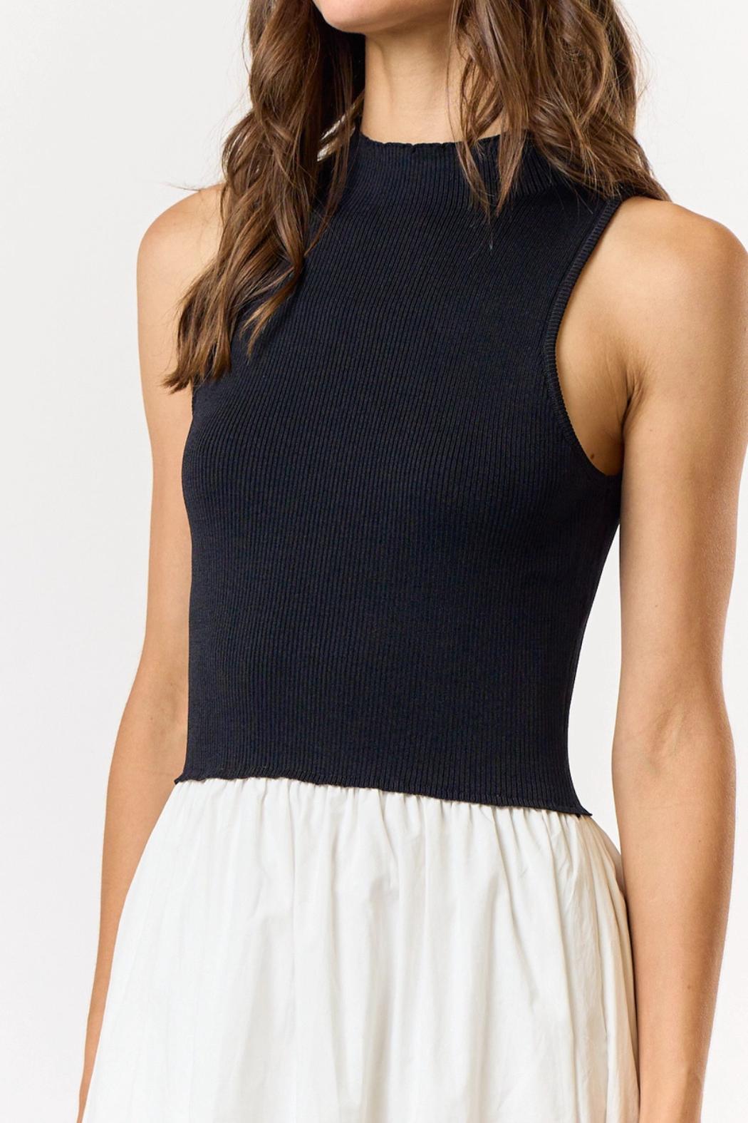 Knit & Poplin Maxi Dress Product Image