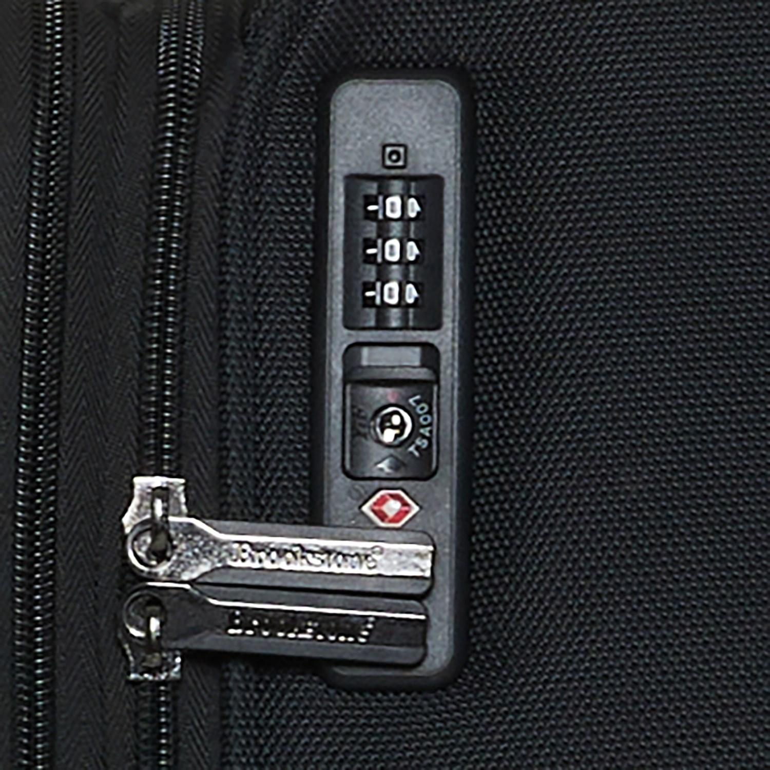 Brookstone 29” Harbor Spinner Suitcase - Softside, Expandable, Black Product Image