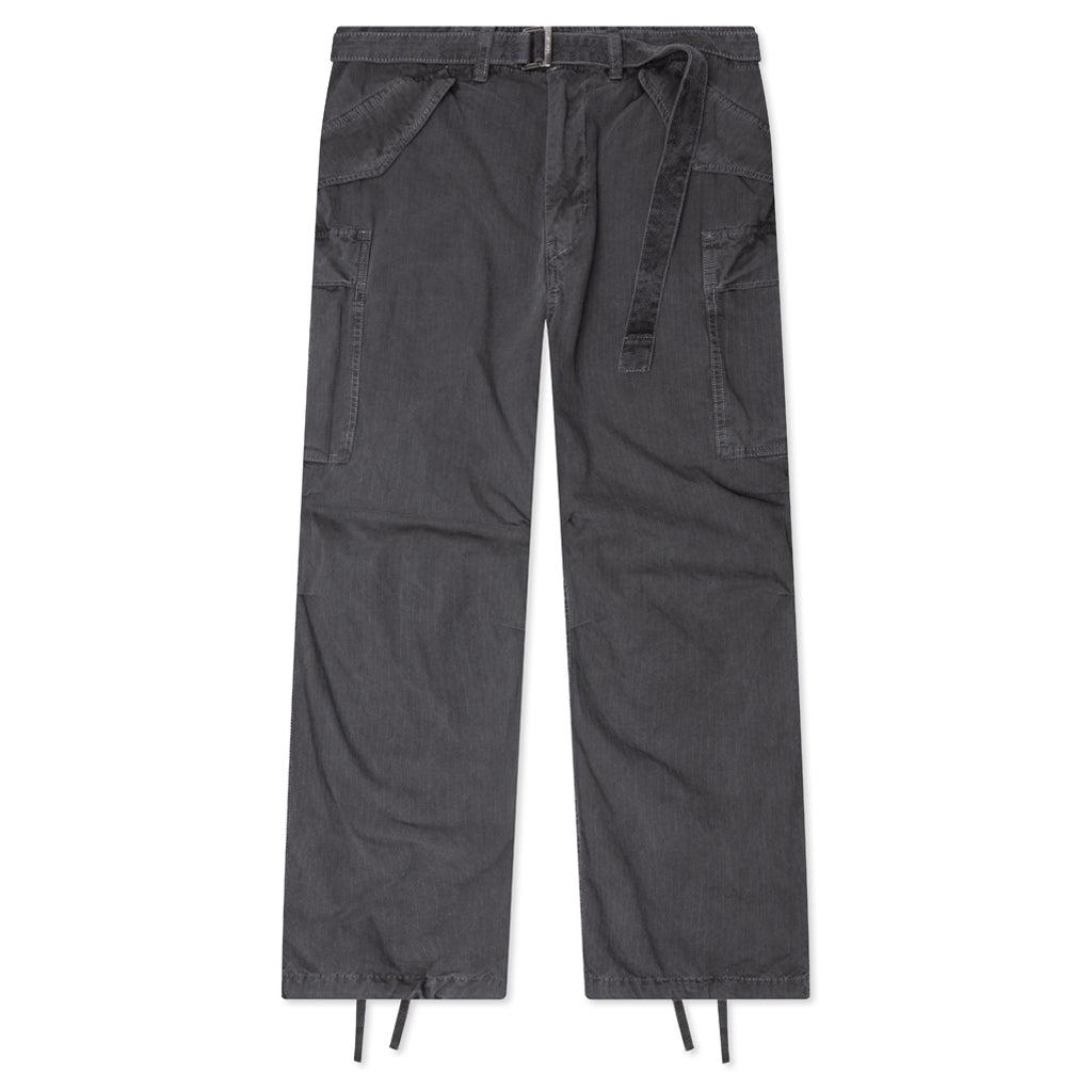 Garment Dye Rip Stop Pants - Black Male Product Image