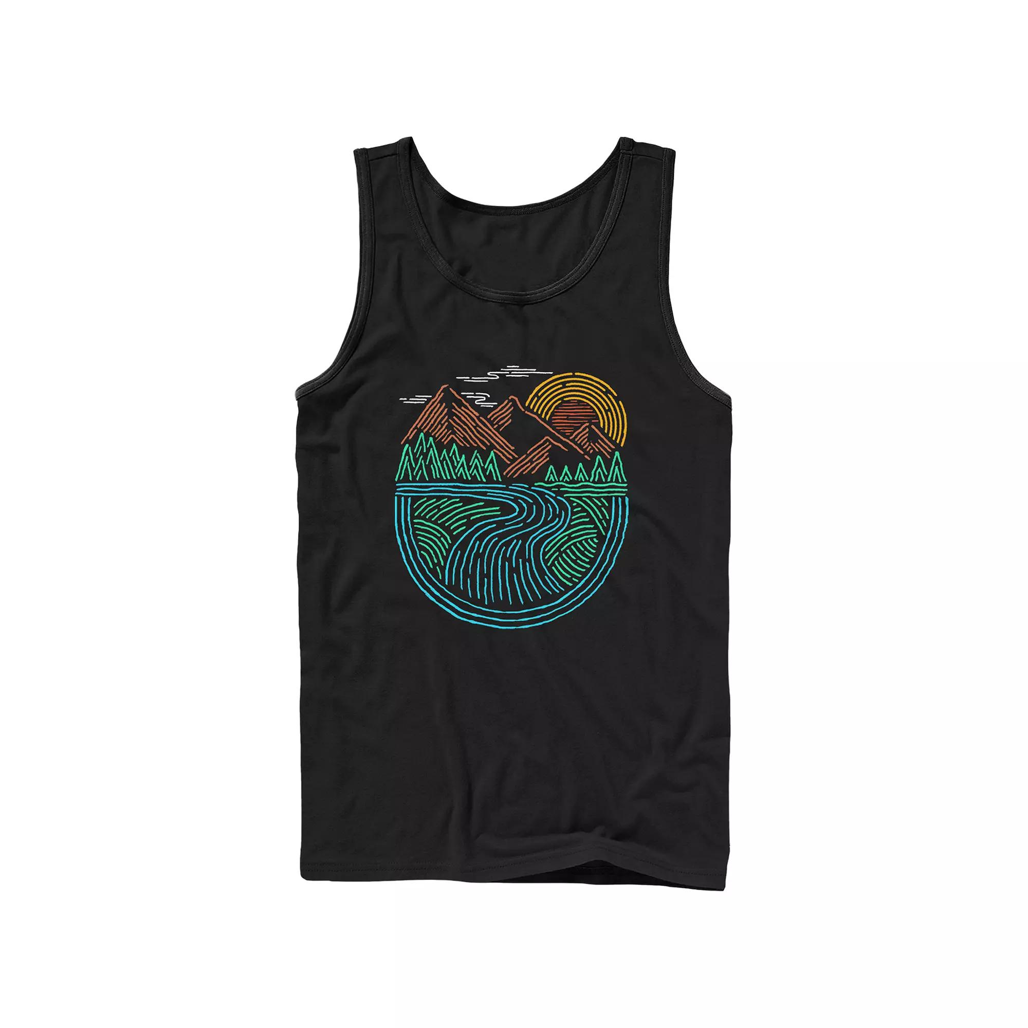 Mens Nature Landscape Graphic Tank Top Product Image