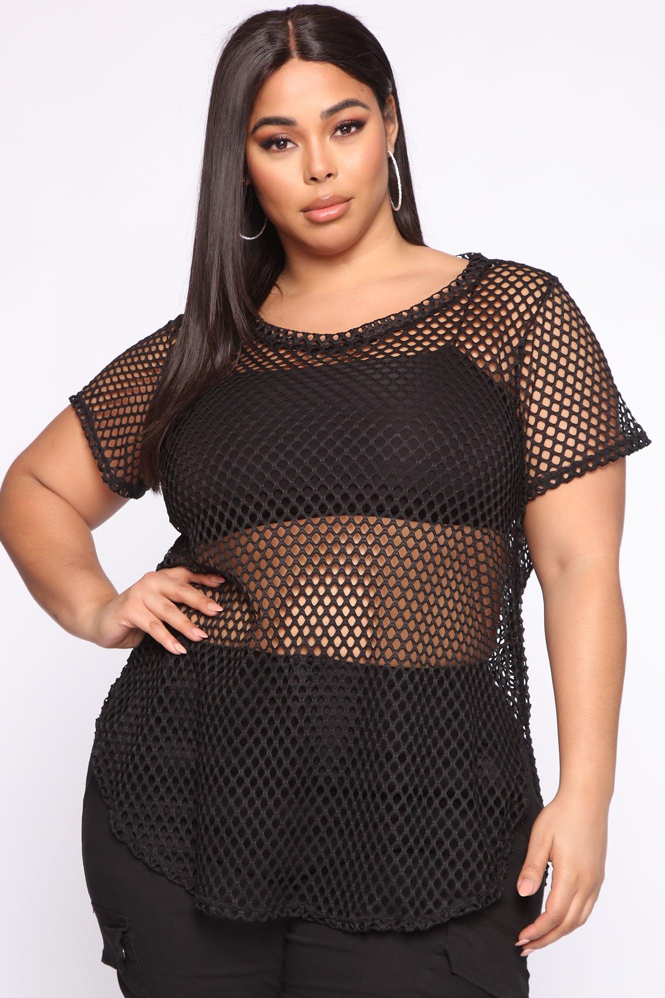 Break Through My Love Cover Up Top - Black Product Image