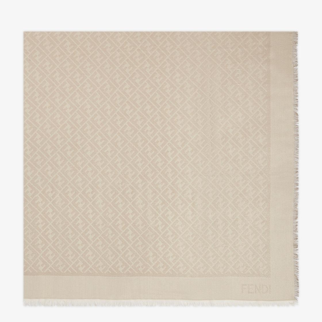 FF ShawlCream shawl with metallic yarn Product Image