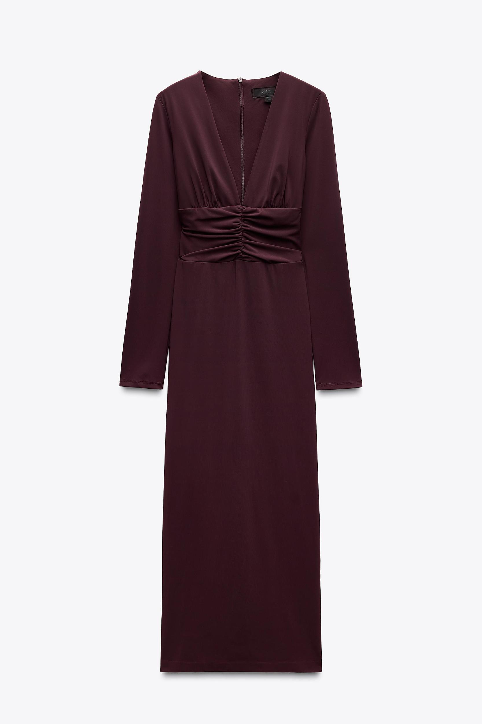 DRAPED MIDI DRESS Product Image