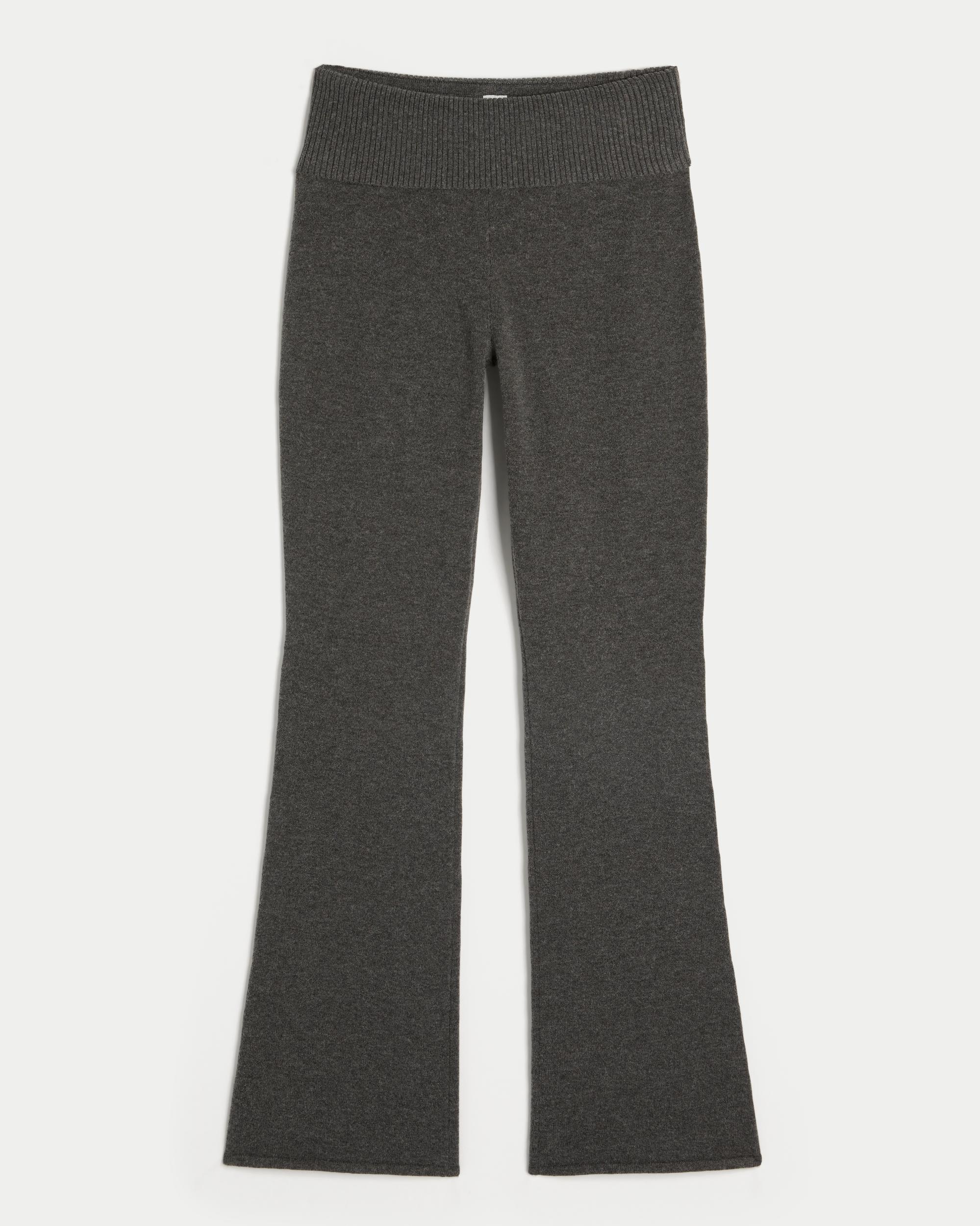 Gilly Hicks Sweater-Knit Foldover Waist Boot Pants Product Image