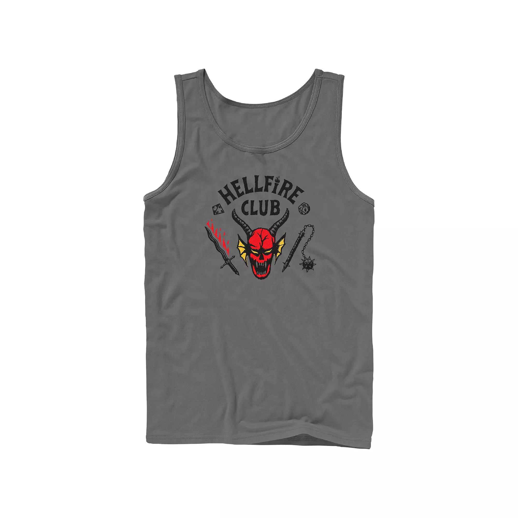 Men's Netflix Stranger Things Hellfire Club Logo Graphic Tank Top,  Product Image