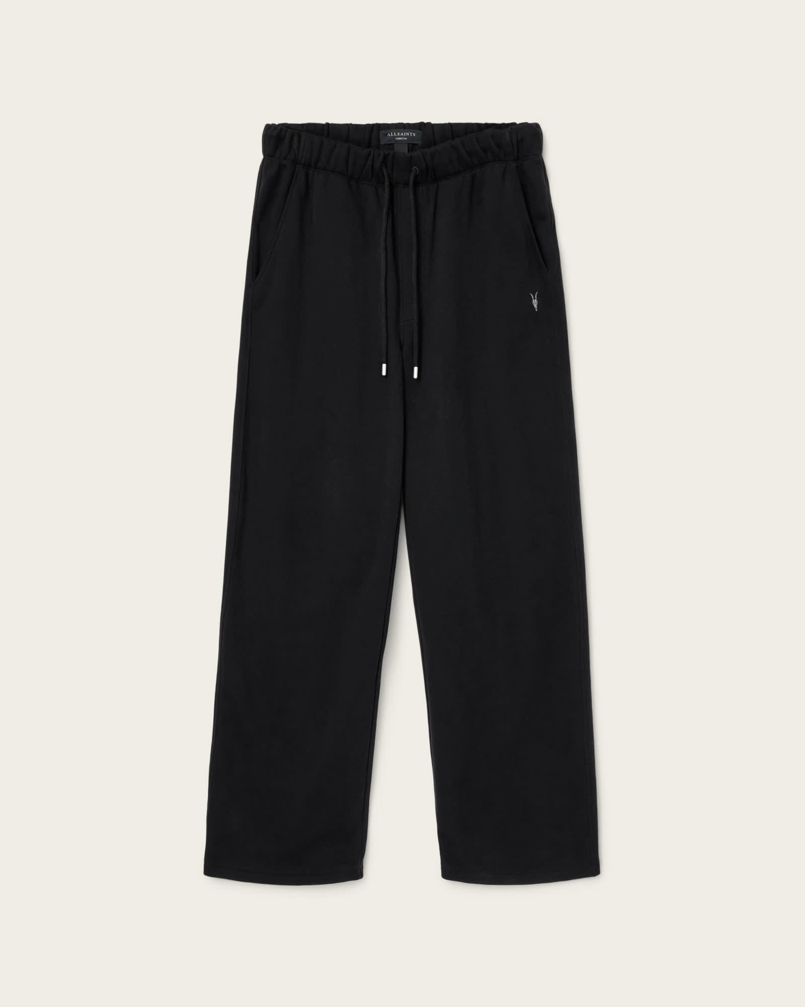 Asher Straight Fit Sweatpants Jet Black | ALLSAINTS US Product Image