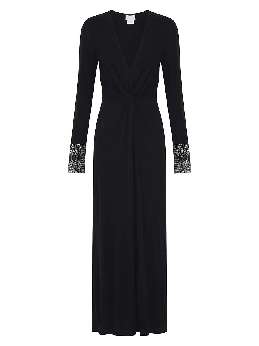 Womens Twist-Front V-Neck Jersey Dress Product Image