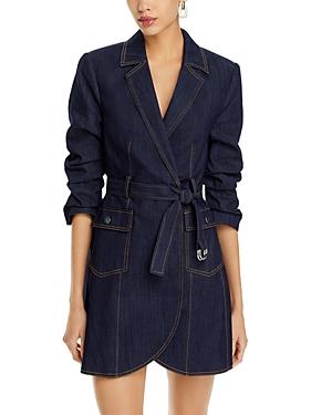 Womens Jenessa Denim Blazer Minidress Product Image