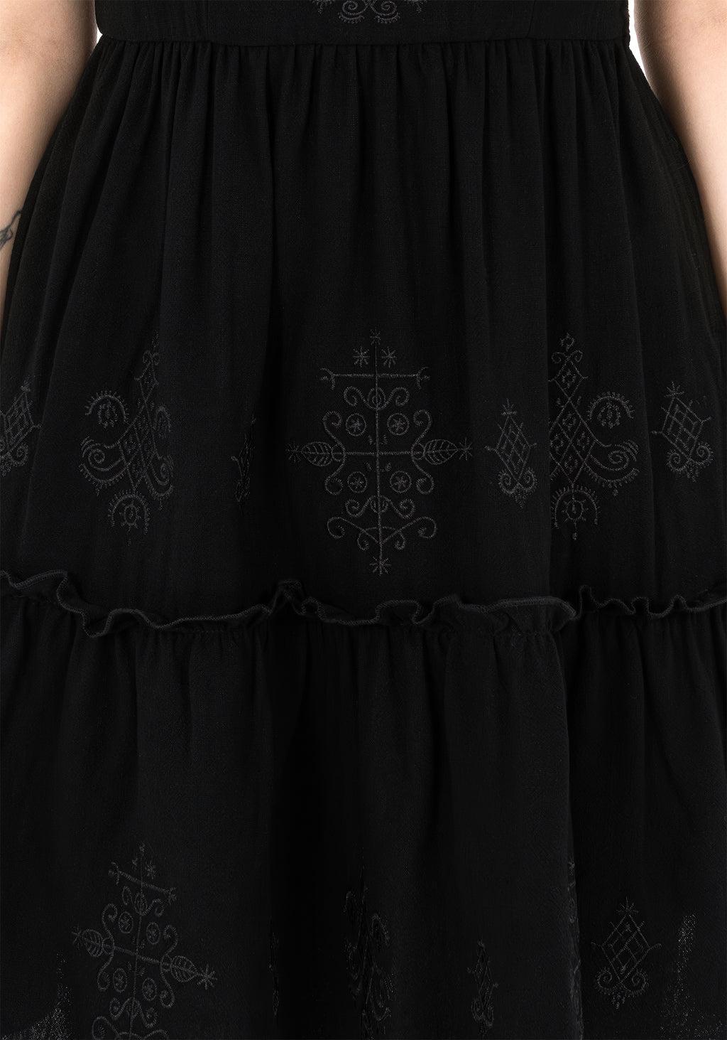 Cordata Embroidered Cami Mini Smock Dress Product Image