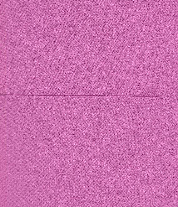 Maggy London Stretch Crepe Twist Crew Neck Short Sleeve Sheath Dress Product Image