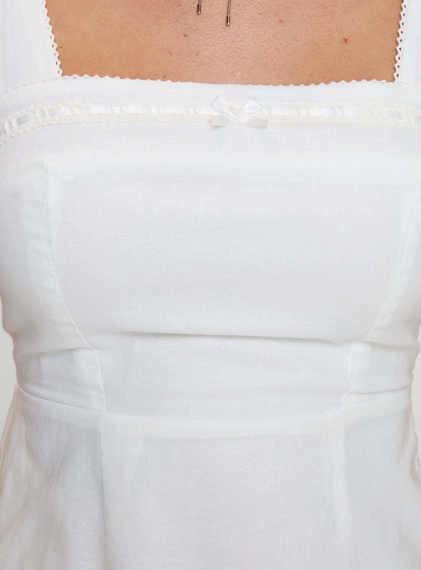 Weavery Mini Dress White Product Image