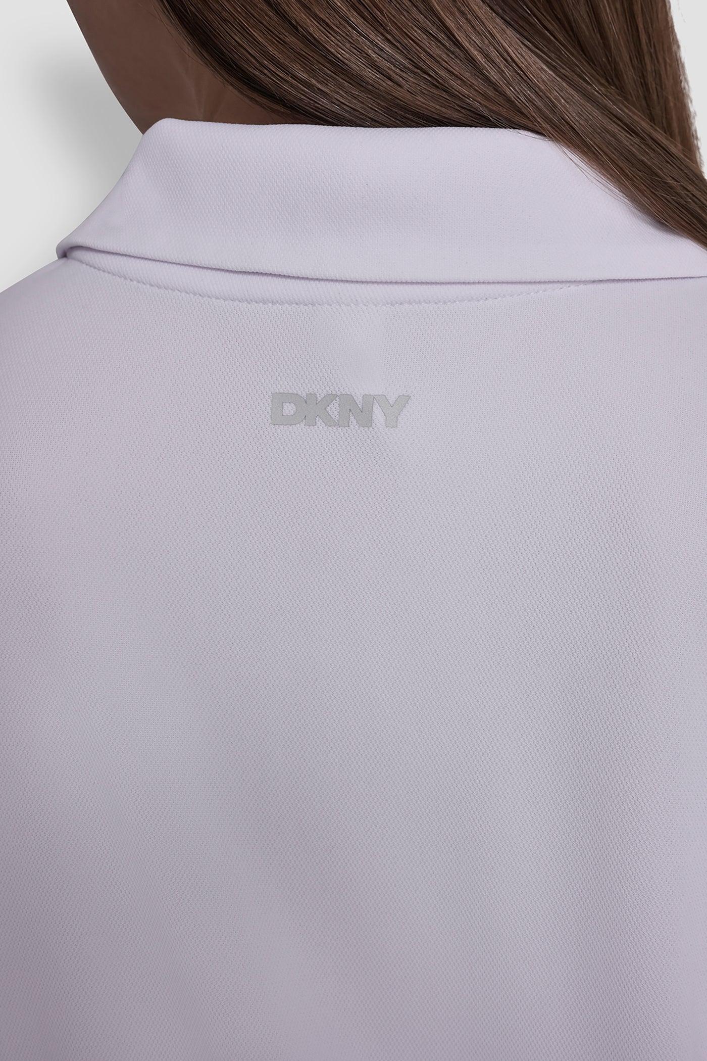 HALF-ZIP POLO DRESS WITH CONTRAST PIPING Product Image
