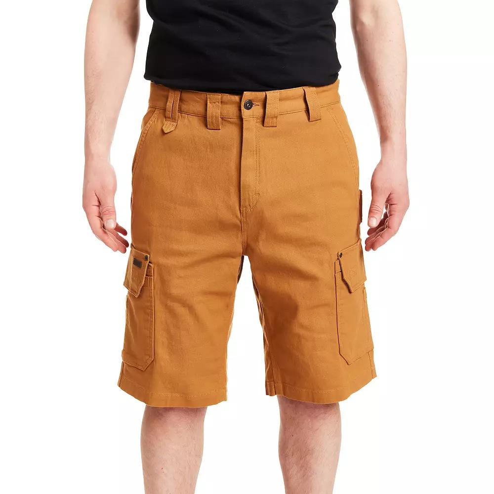Men's Smith's Workwear 11-inch Relaxed-Fit Stretch Duck Canvas Cargo Shorts,  Product Image