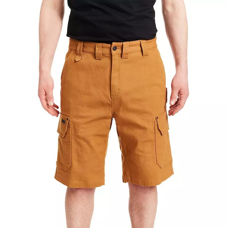 Men's Smith's Workwear 11-inch Relaxed-Fit Stretch Duck Canvas Cargo Shorts,  Product Image