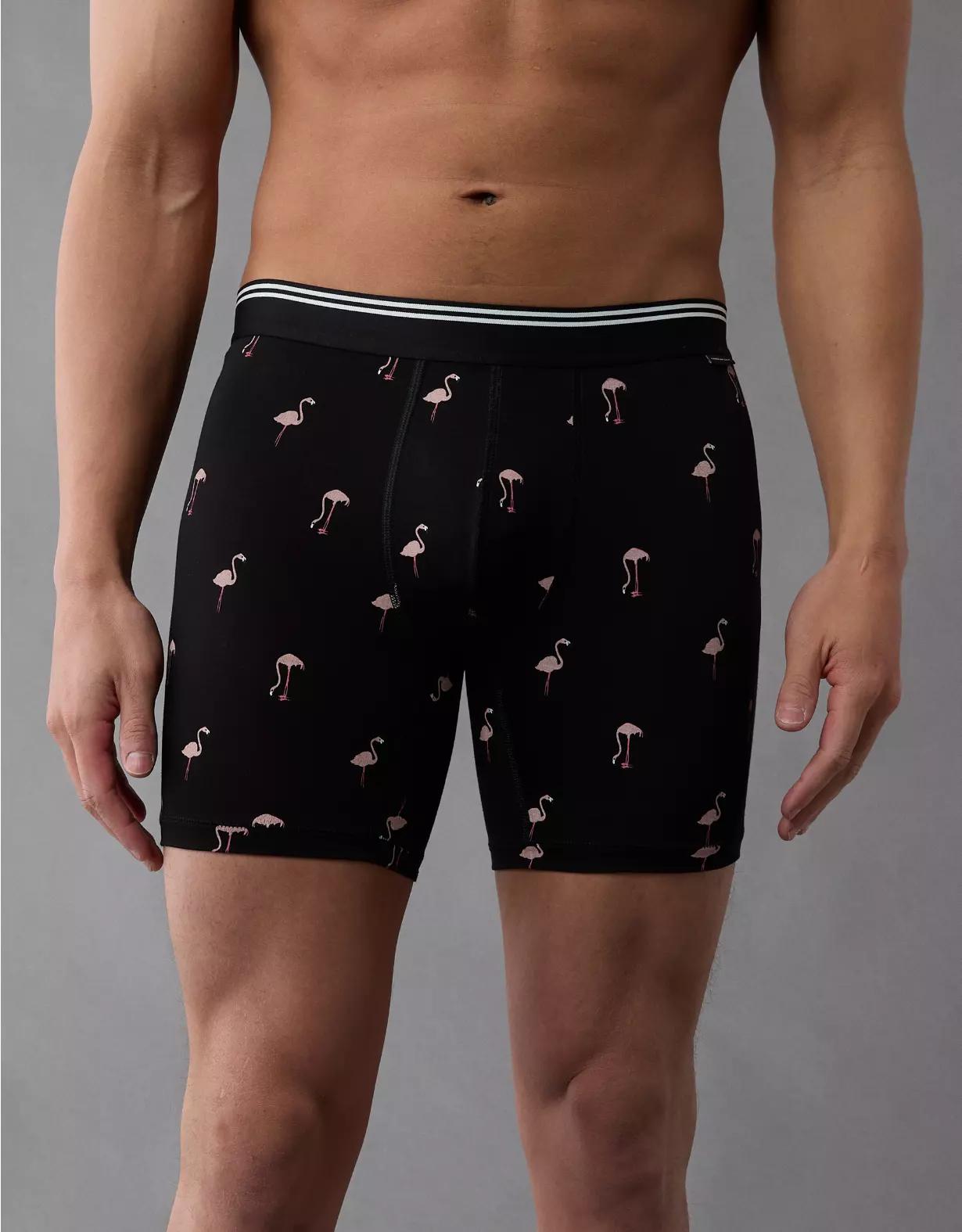 AEO Men's Floral 6" Ultra Soft Boxer Brief Product Image