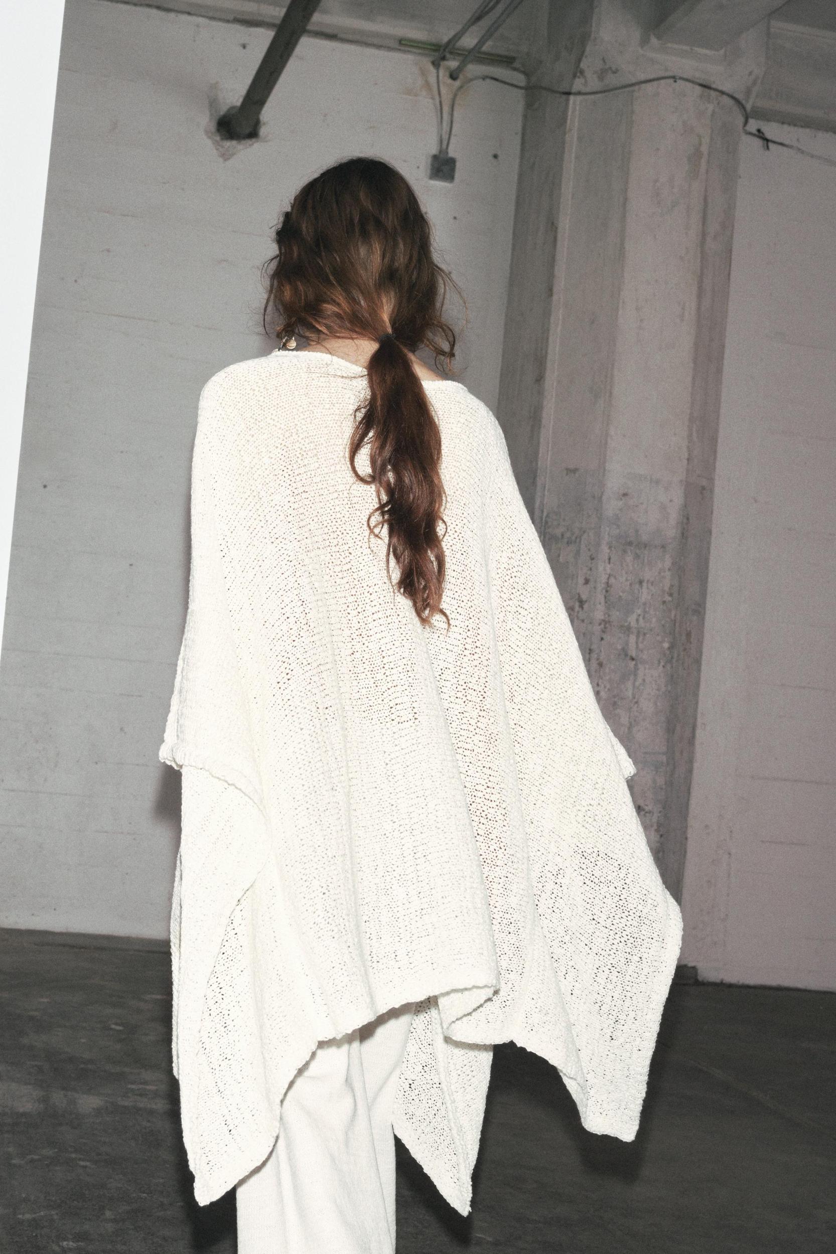 WIDE LEG KNIT PANTS Product Image