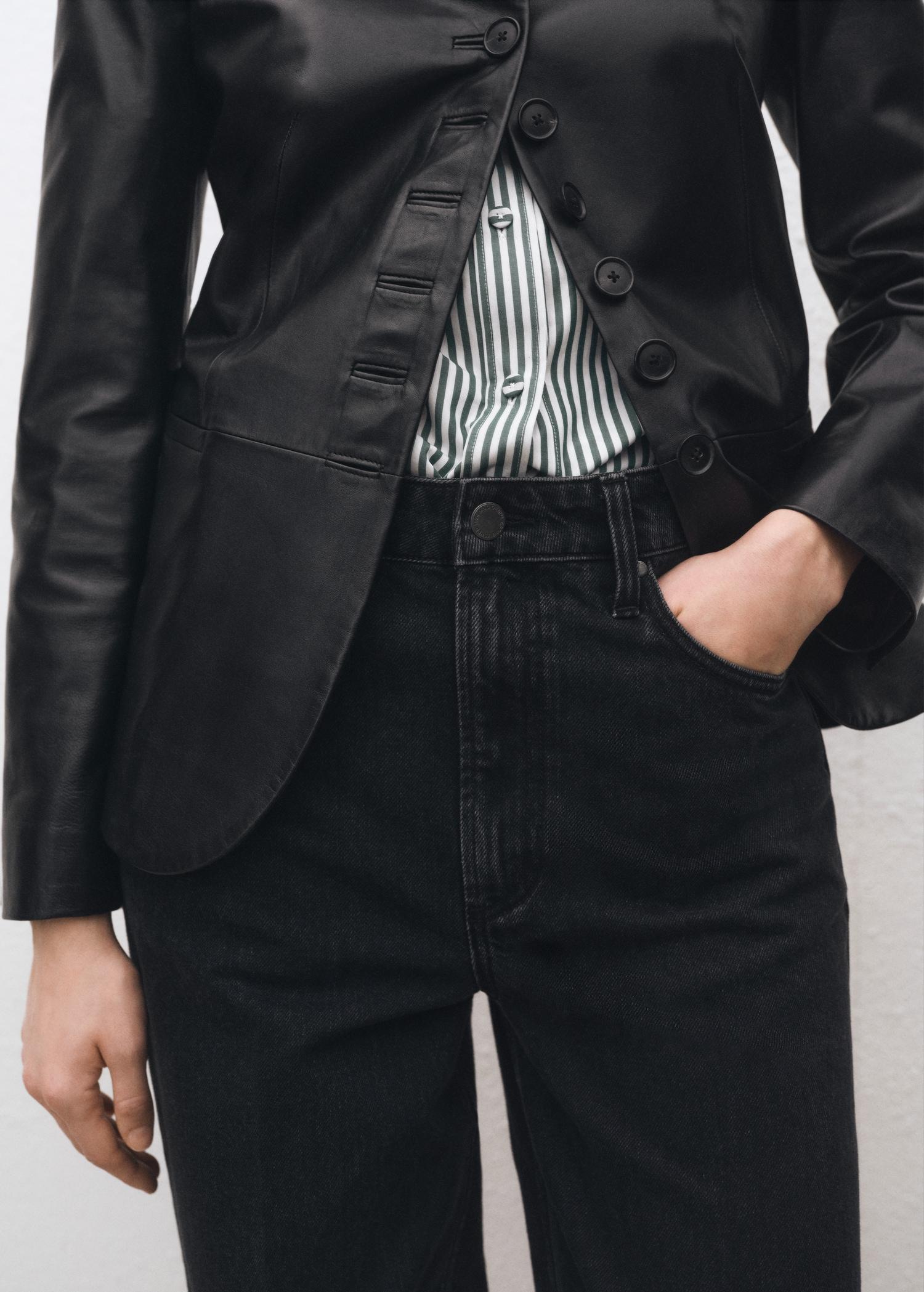 High waist straight jeans - Women | MANGO USA Product Image