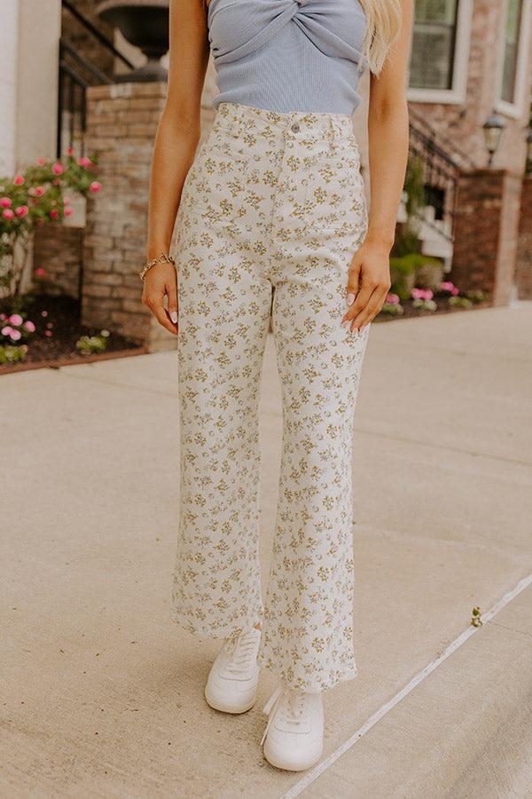 The Lilly High Waist Floral Pants Product Image