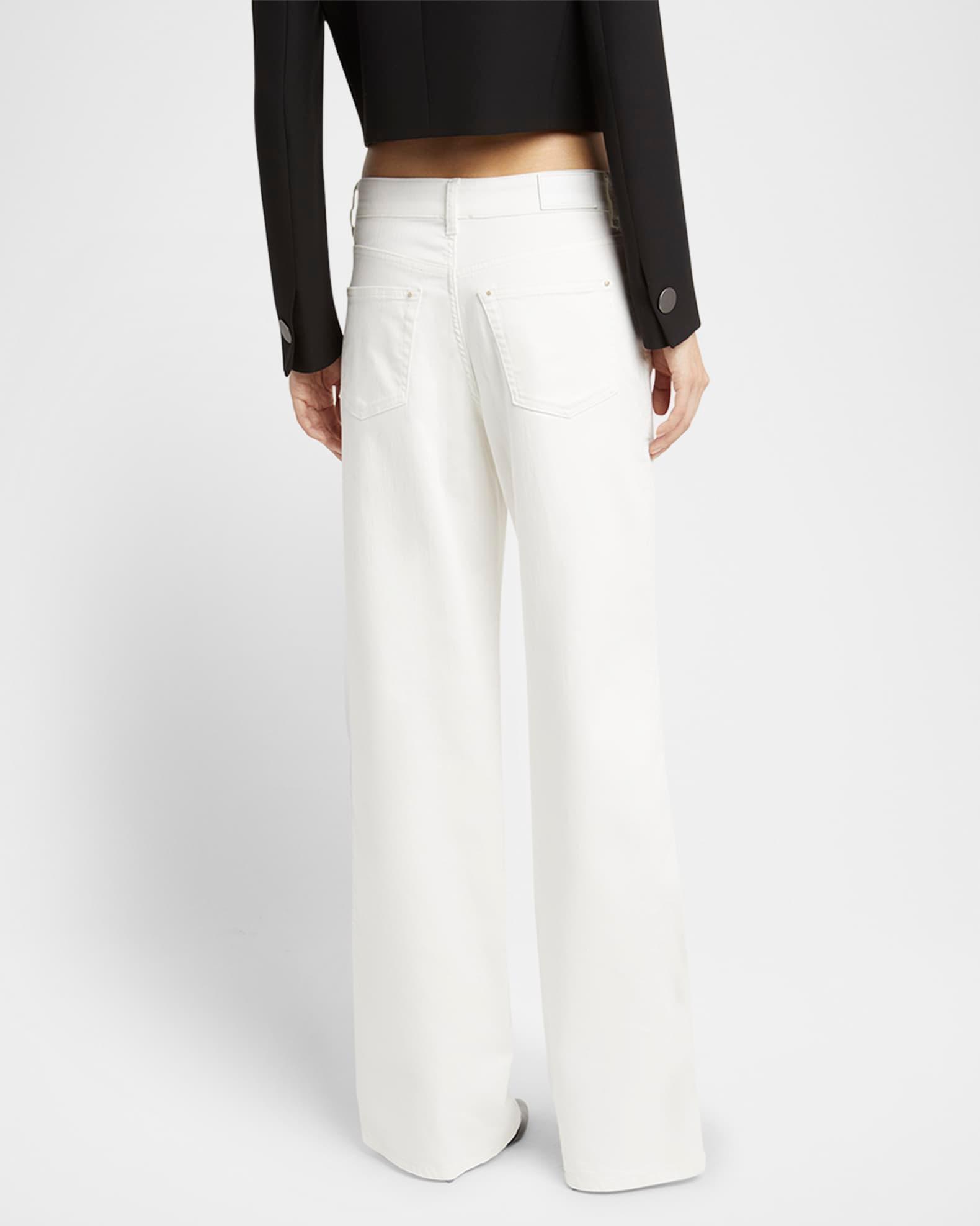 Wide Leg Stretch-Cotton Jeans Product Image