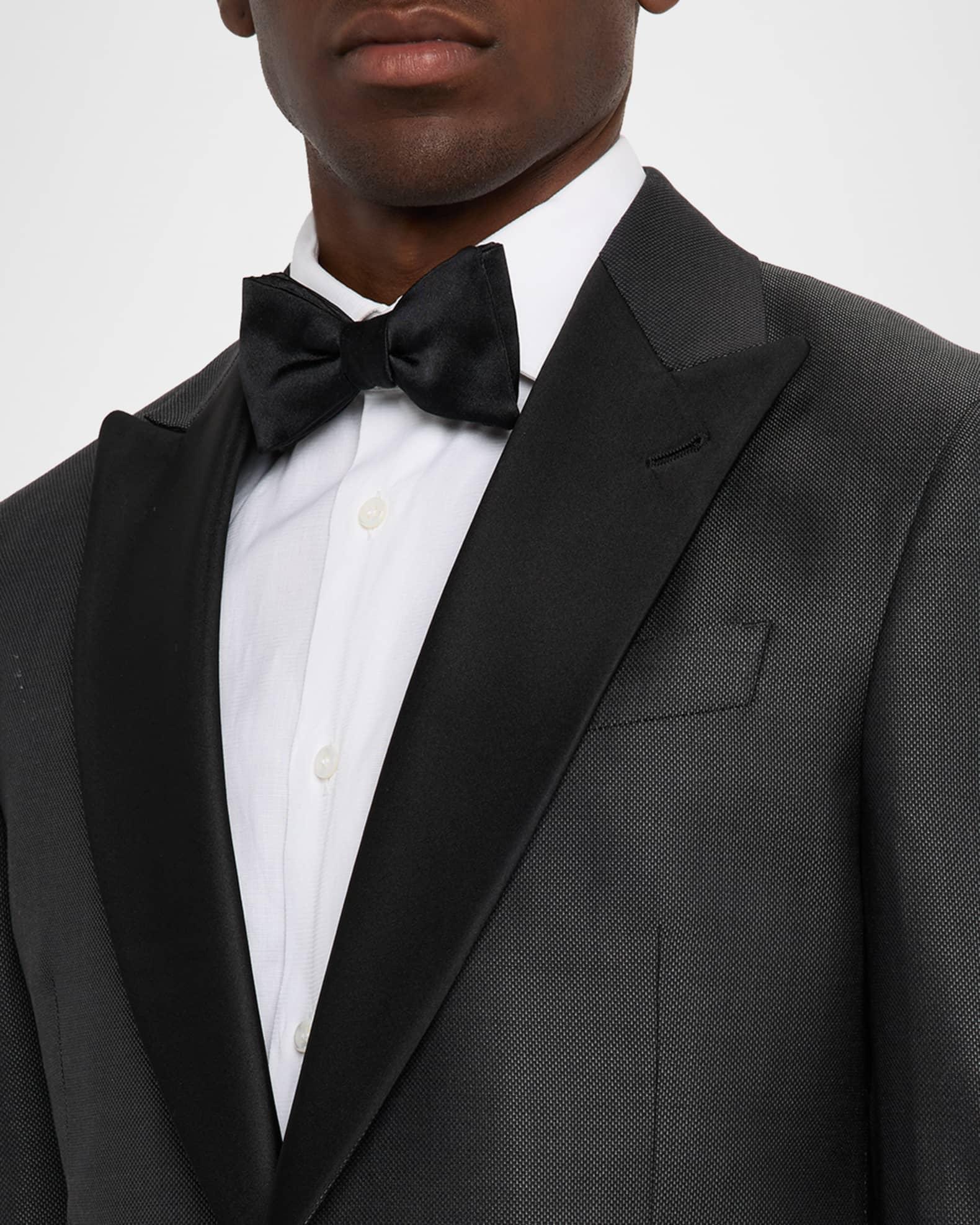 Men's Micro-Dot Silk Peak Lapel Tuxedo Product Image