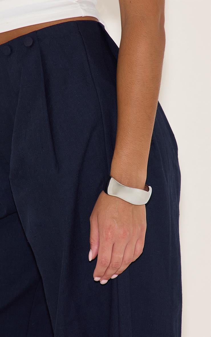 Silver Smooth Abstract Cuff Product Image