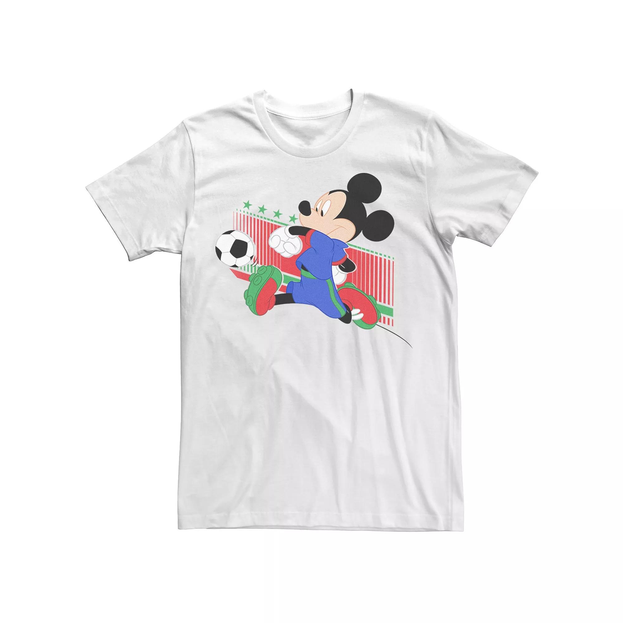 Disney's Mickey Mouse Italy Soccer Uniform Portrait Men's Tee,  Product Image