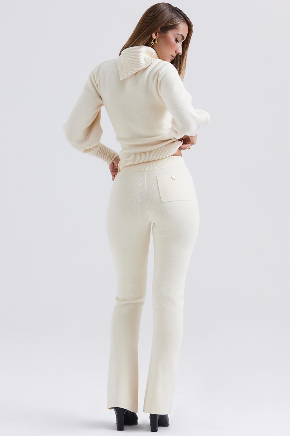 Nereida  cream cashmere blend trousers - sale Product Image