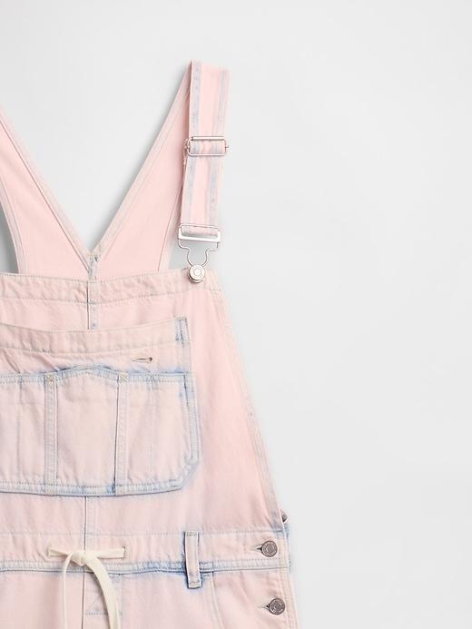 UltraSoft Denim Baggy Overalls Product Image
