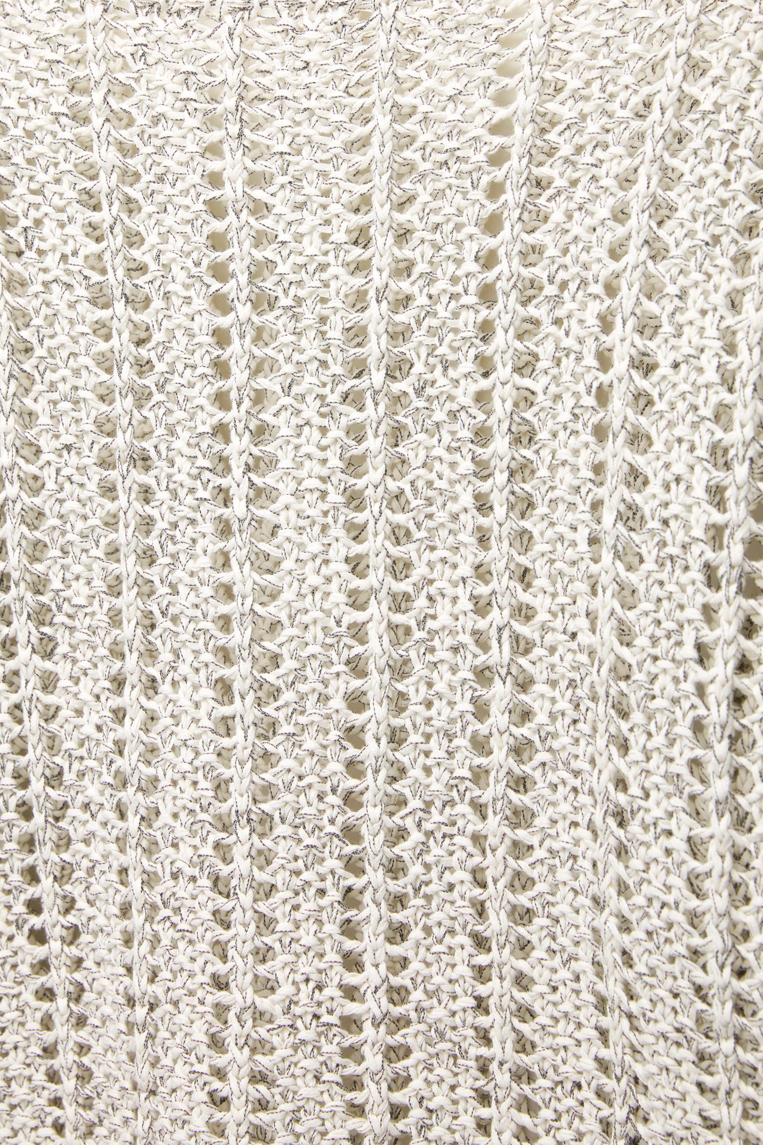 Cropped open knit sweater Product Image