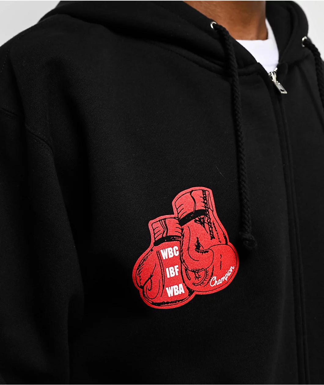 Mike Tyson Baddest Black Zip Hoodie Product Image