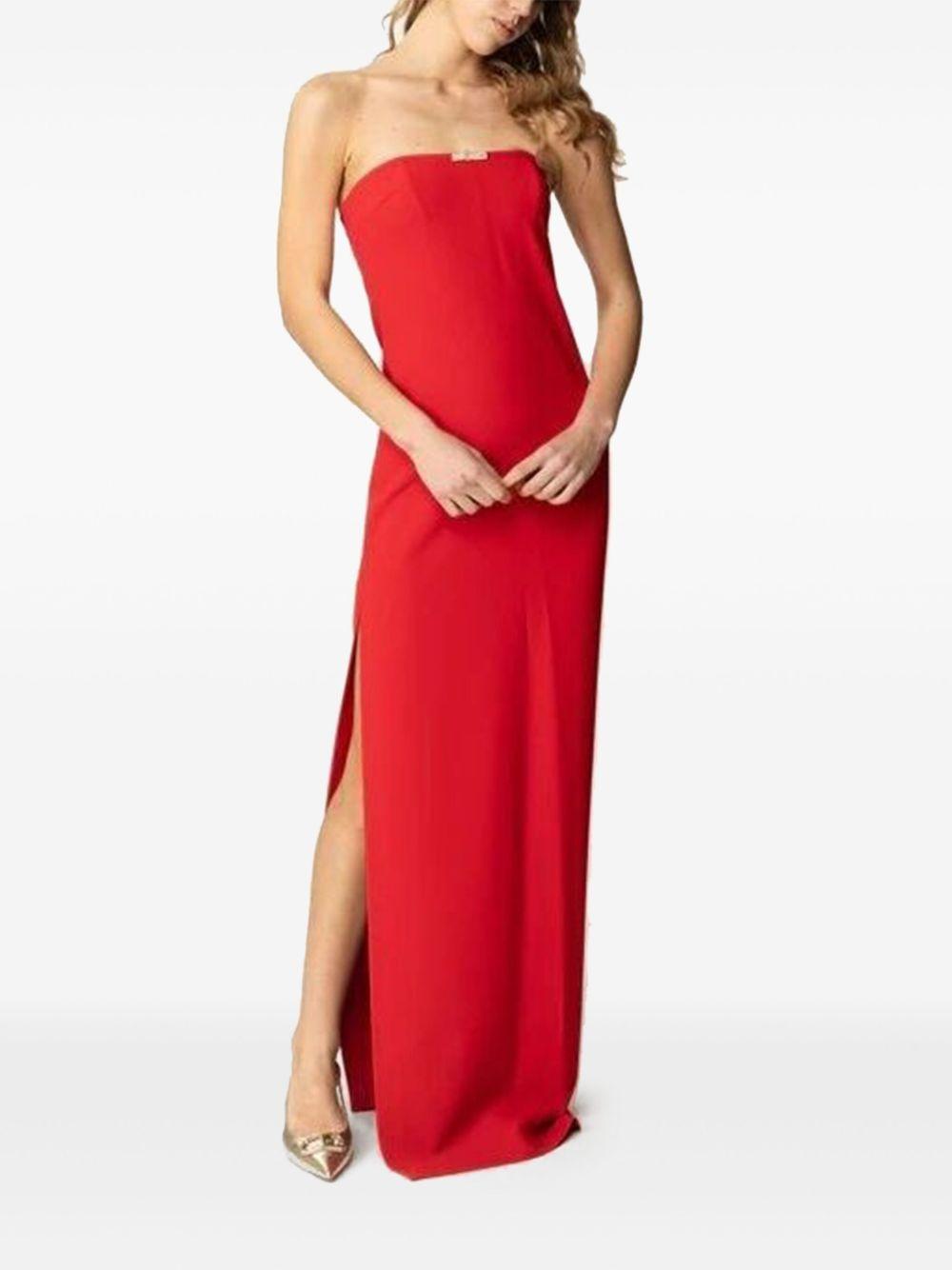 strapless side-split maxi dress Product Image
