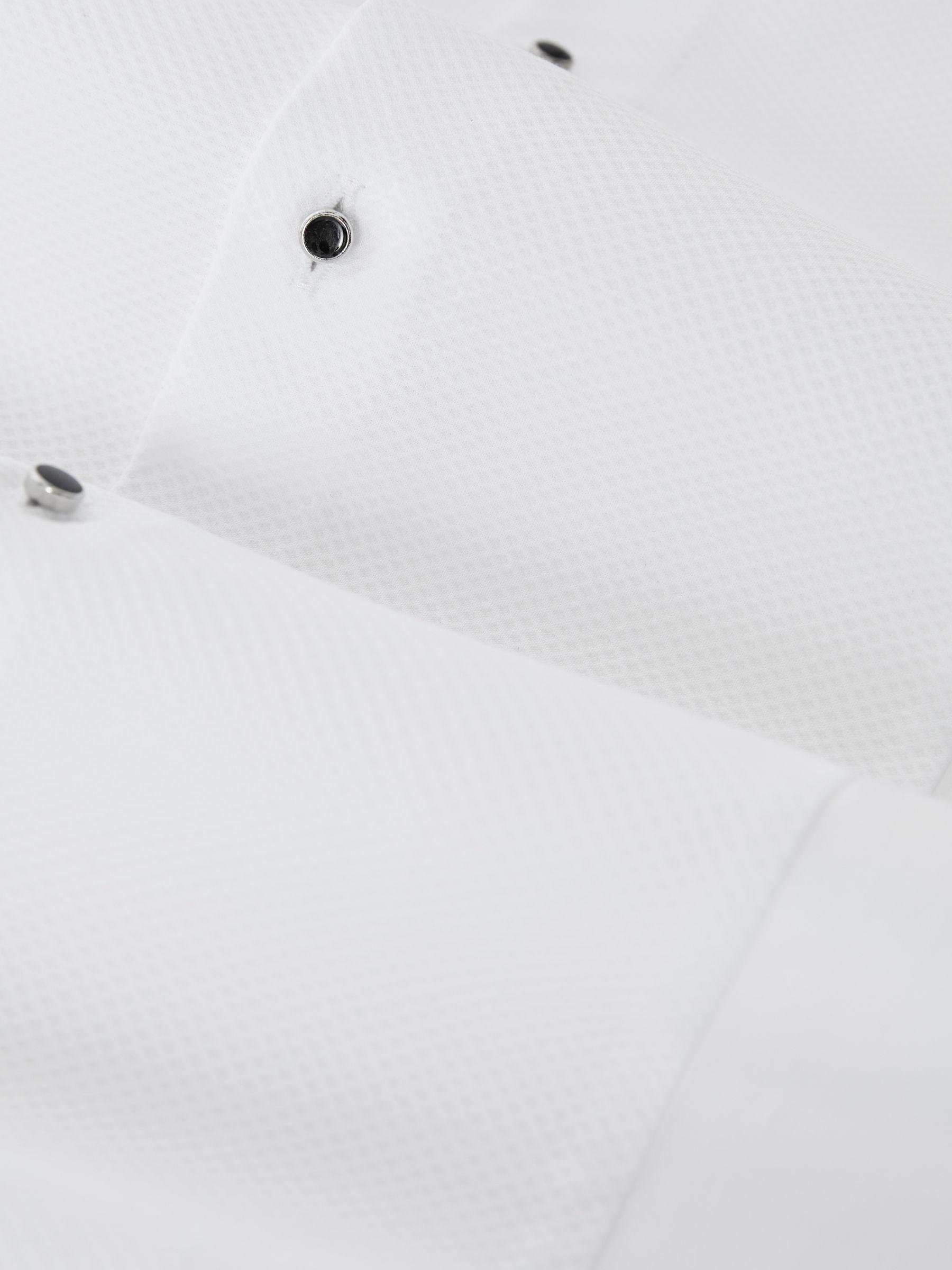 Cotton Marcella Tuxedo Shirt Regular-Fit in White Product Image