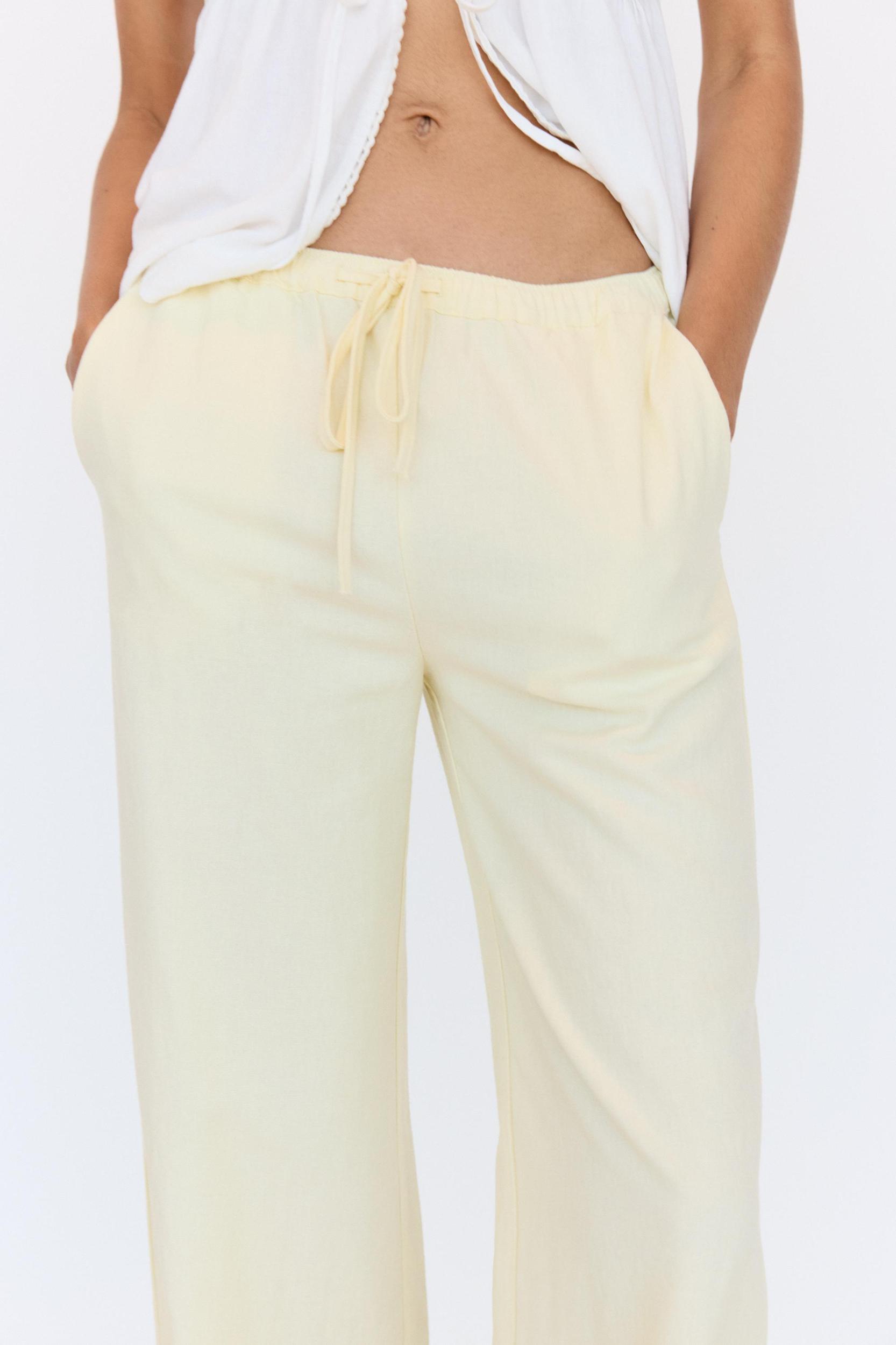 Linen blend sweatpants Product Image