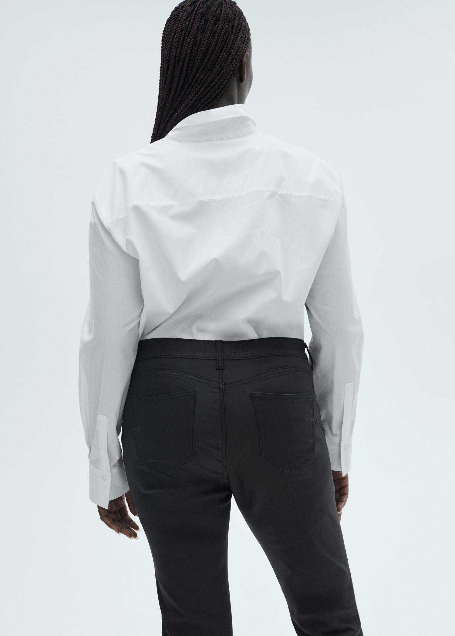 Waxed skinny pushup jeans - Women | MANGO USA Product Image