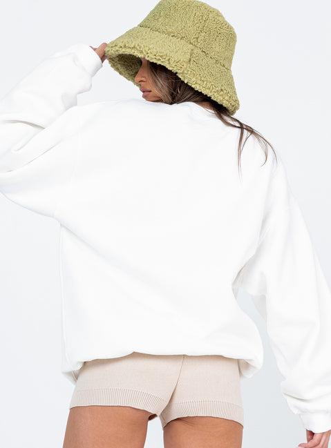 Colorado Oversized Crewneck Sweatshirt White Product Image