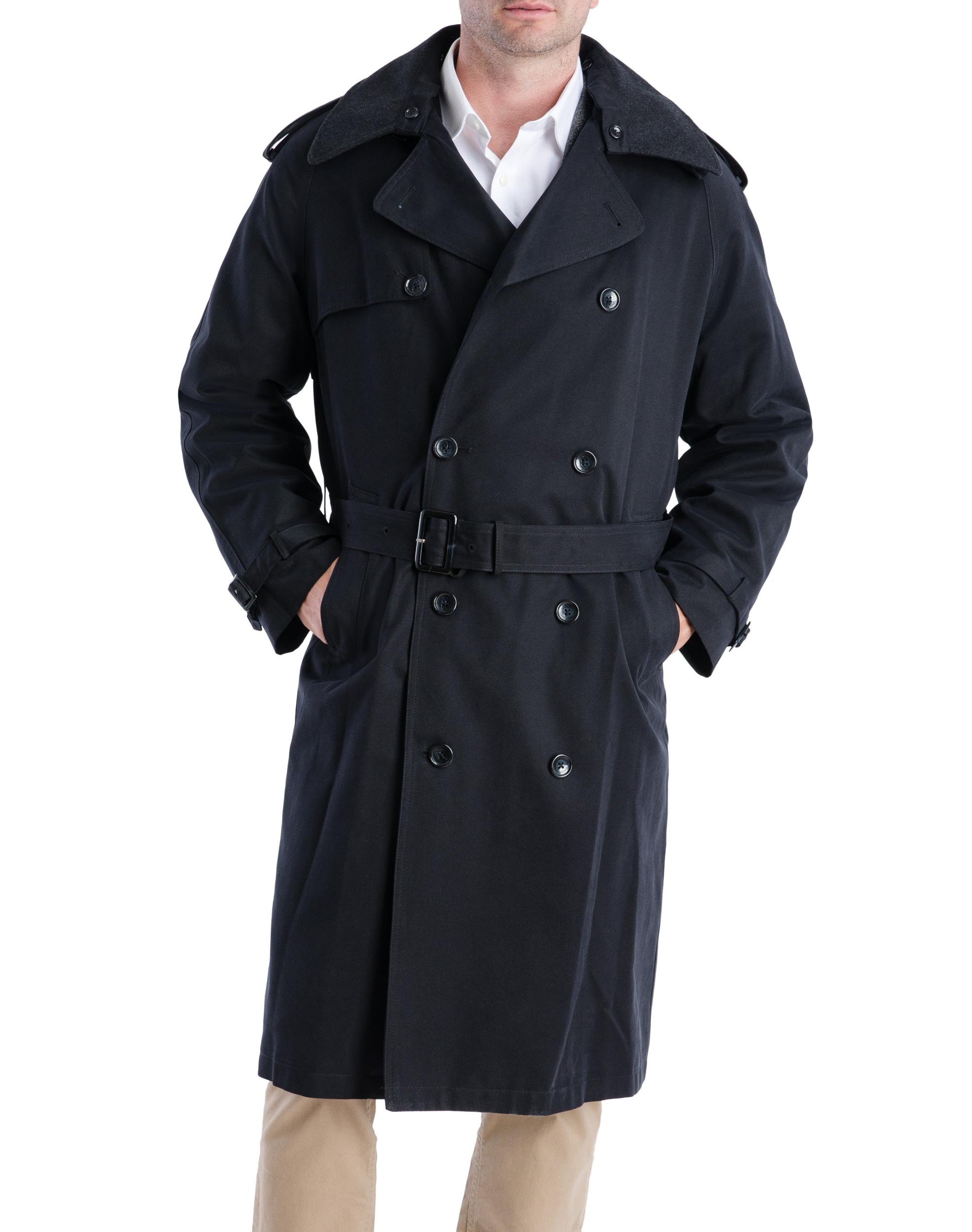 Iconic Double Breasted Trench Coat Black Product Image