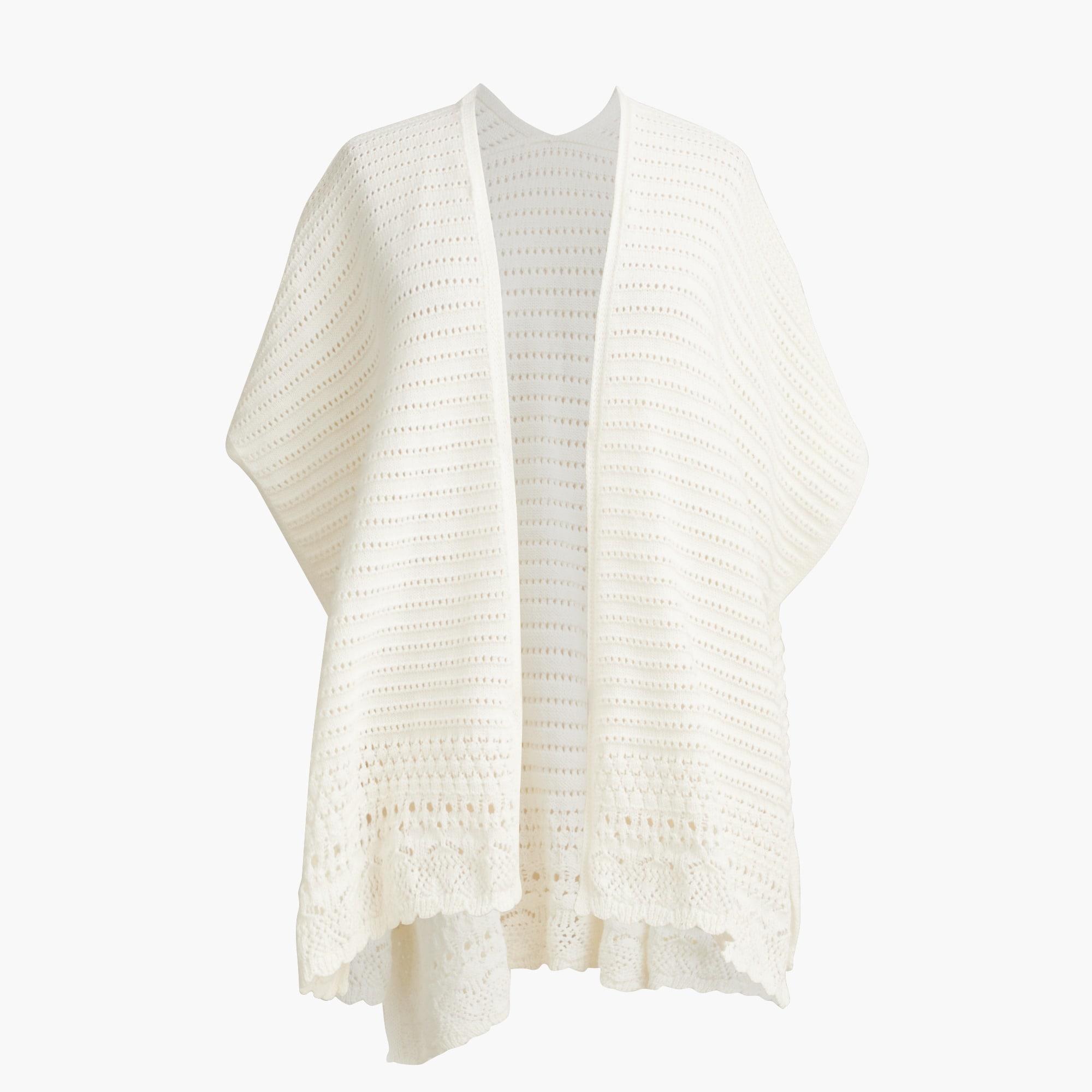 Pointelle open-front wrap Product Image