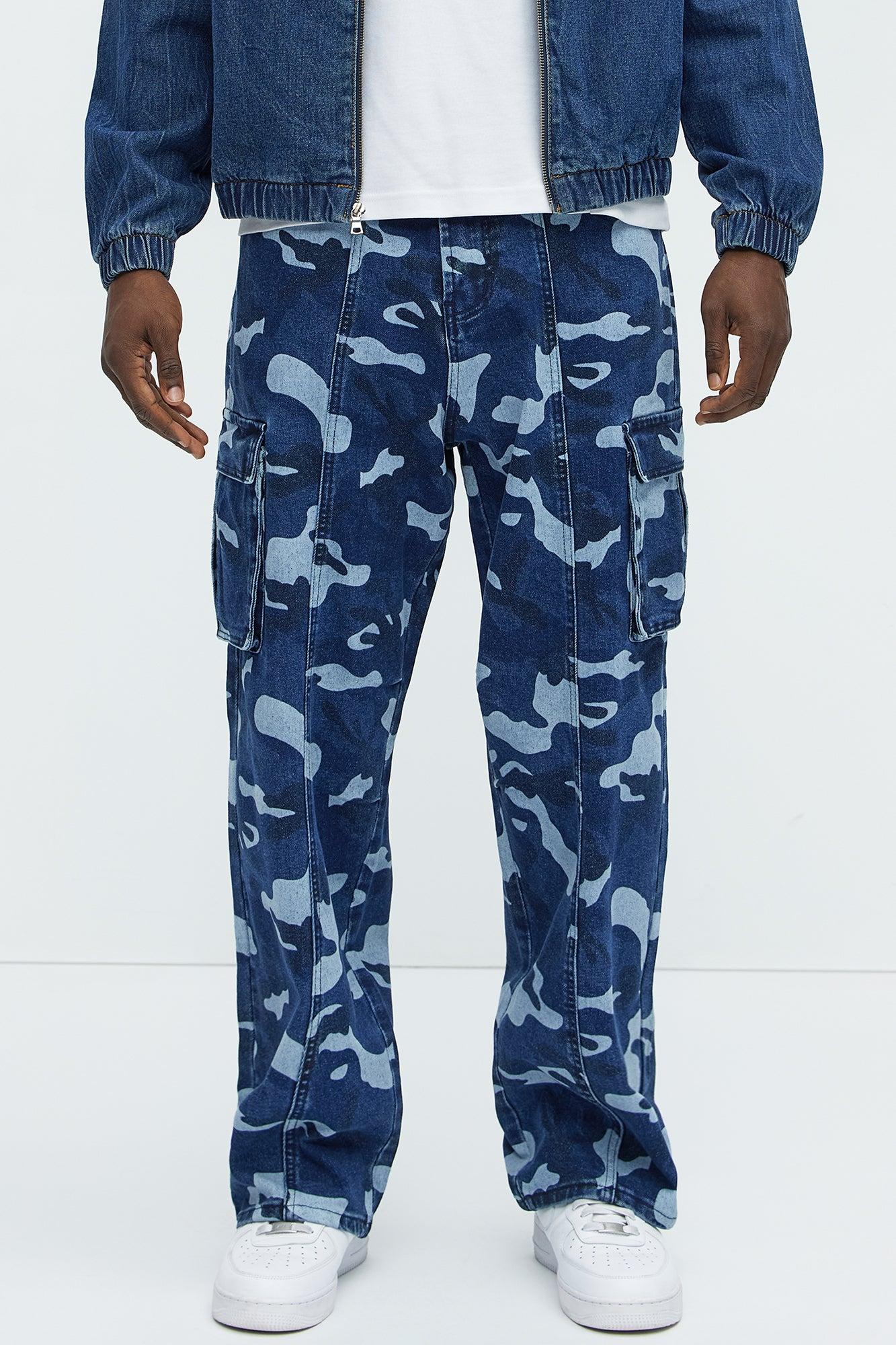 Cargo Camo Baggy Jeans - Camouflage Product Image