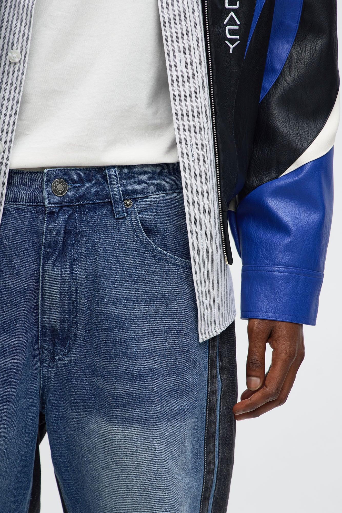 Straight Track Me Down Jean - Blue/combo Product Image