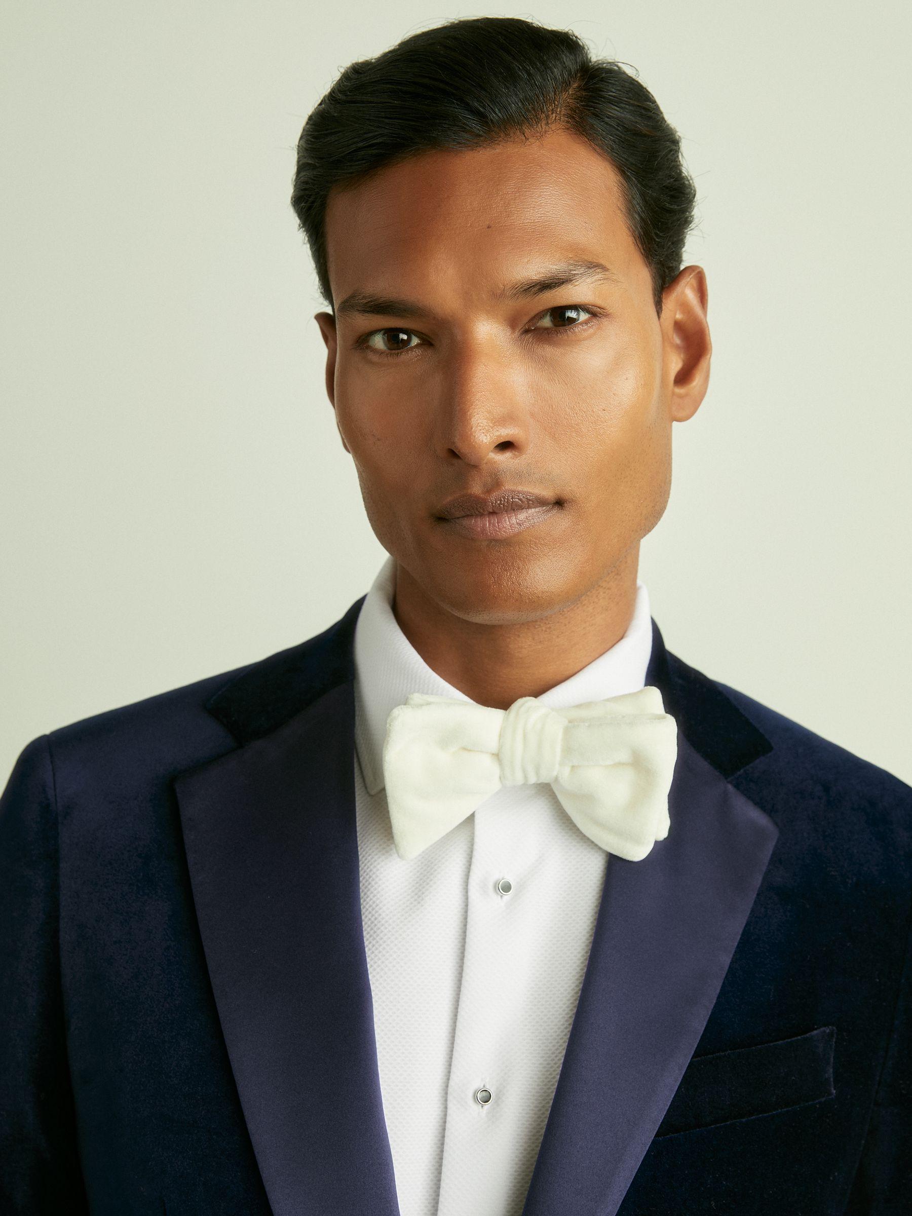 Single-Breasted Linen Suit Blazer Slim Fit in Rose Pink Product Image